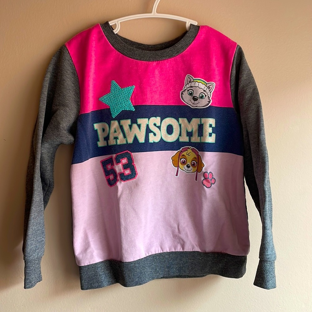 Paw Patrol Skye and Everest sweat shirt 5T